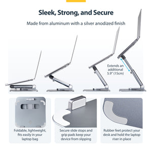 StarTech.com ATER-LAPTOP-RISER Support de livres Supports de Laptop Argent - Image 11