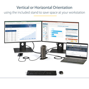 StarTech.com DK30A2DHU station d'accueil Avec fil USB 3.2 Gen 1 (3.1 Gen 1) Type-B Noir, Gris - Image 9