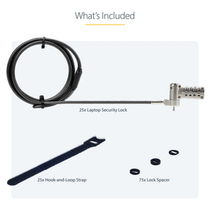 StarTech.com UNIVCS25-LAPTOP-LOCK câble antivol Noir, Argent - Image 20