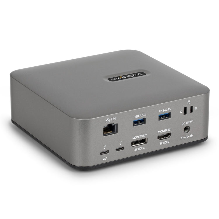 StarTech.com 215N-TB5USB4DOCK station d'accueil Avec fil Thunderbolt 5 Gris - Image 1