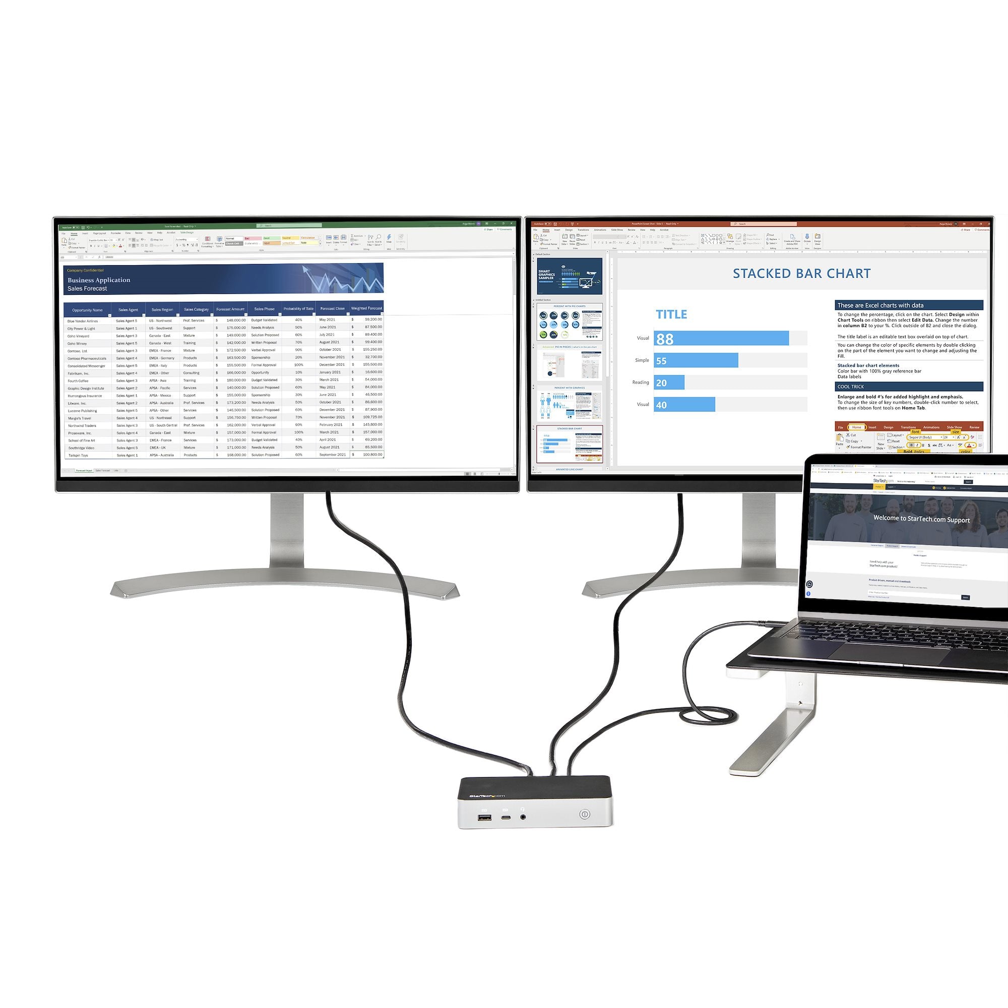 StarTech.com DK30CHHPD station d'accueil Avec fil USB 3.2 Gen 1 (3.1 Gen 1) Type-C Noir, Argent - Image 7