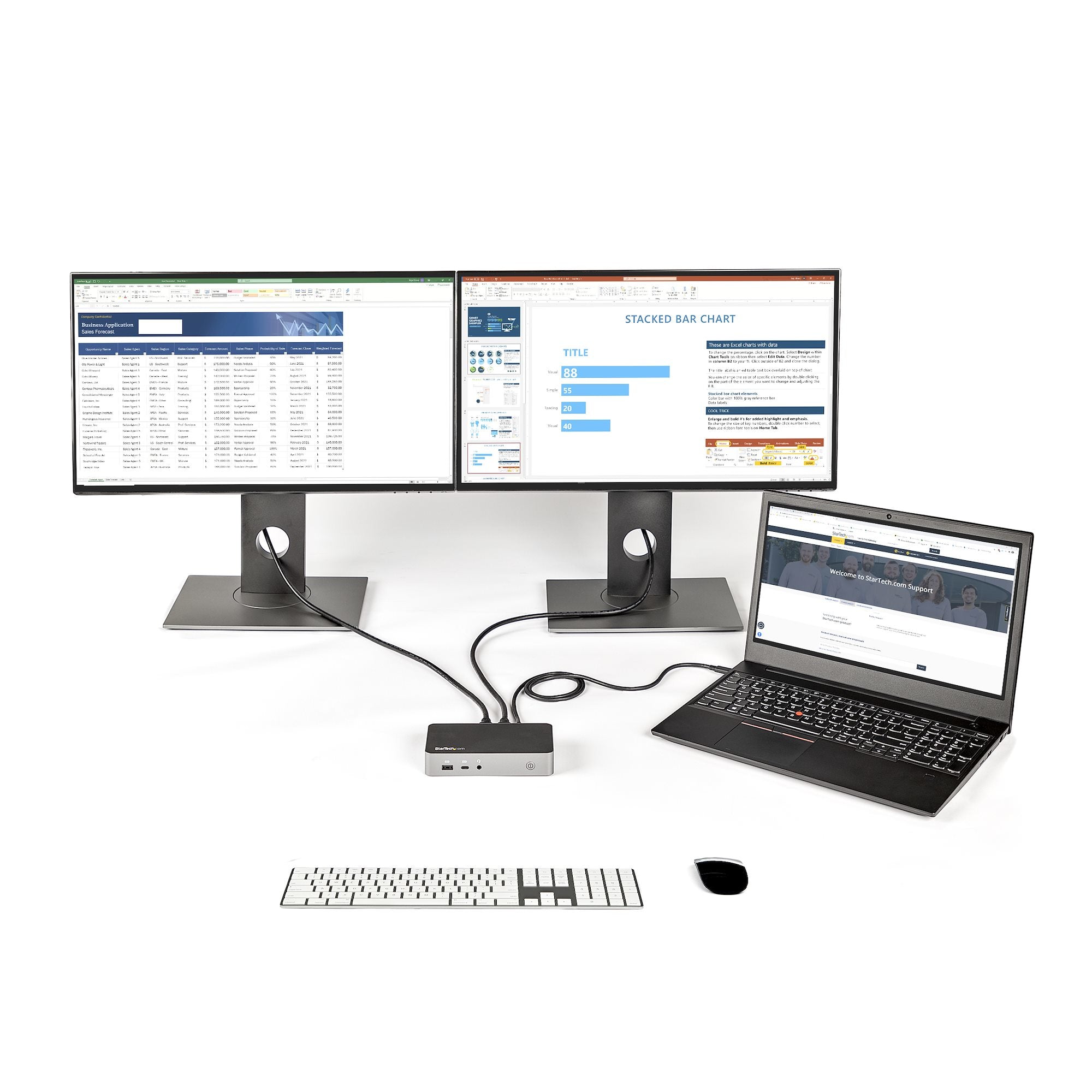 StarTech.com DK30CHHPD station d'accueil Avec fil USB 3.2 Gen 1 (3.1 Gen 1) Type-C Noir, Argent - Image 6