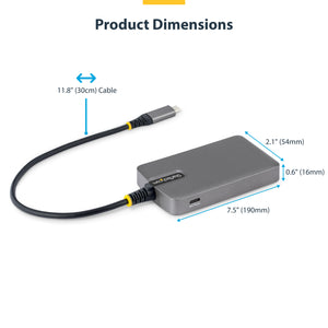 StarTech.com 5G4AC-USB-C-HUB hub & concentrateur USB 3.2 Gen 1 (3.1 Gen 1) Type-C 5000 Mbit/s Gris - Image 7