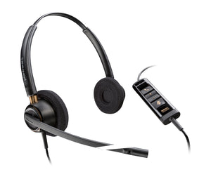 Poly EncorePro 525 Microsoft Teams Certified Stereo with USB-A Headset Avec fil Arceau Appels/Musique Noir - Image 1