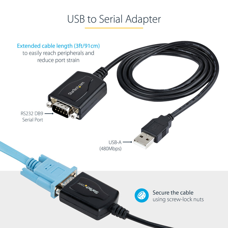 StarTech.com 21050-PC-SERIAL-LP carte et adaptateur d'interfaces Interne - Image 11