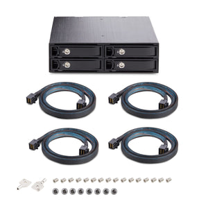 StarTech.com 4U2525-SAS-BACKPLANE Obturateur de baie de lecteur 13,3 cm (5.25") Plateau de stockage de disques Noir - Image 6