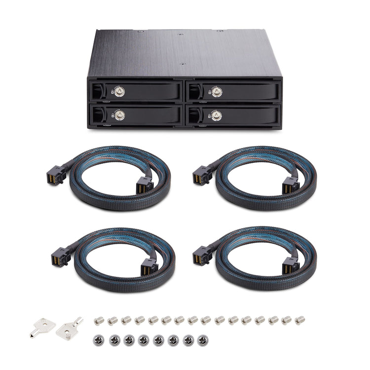 StarTech.com 4U2525-SAS-BACKPLANE Obturateur de baie de lecteur 13,3 cm (5.25") Plateau de stockage de disques Noir - Image 6