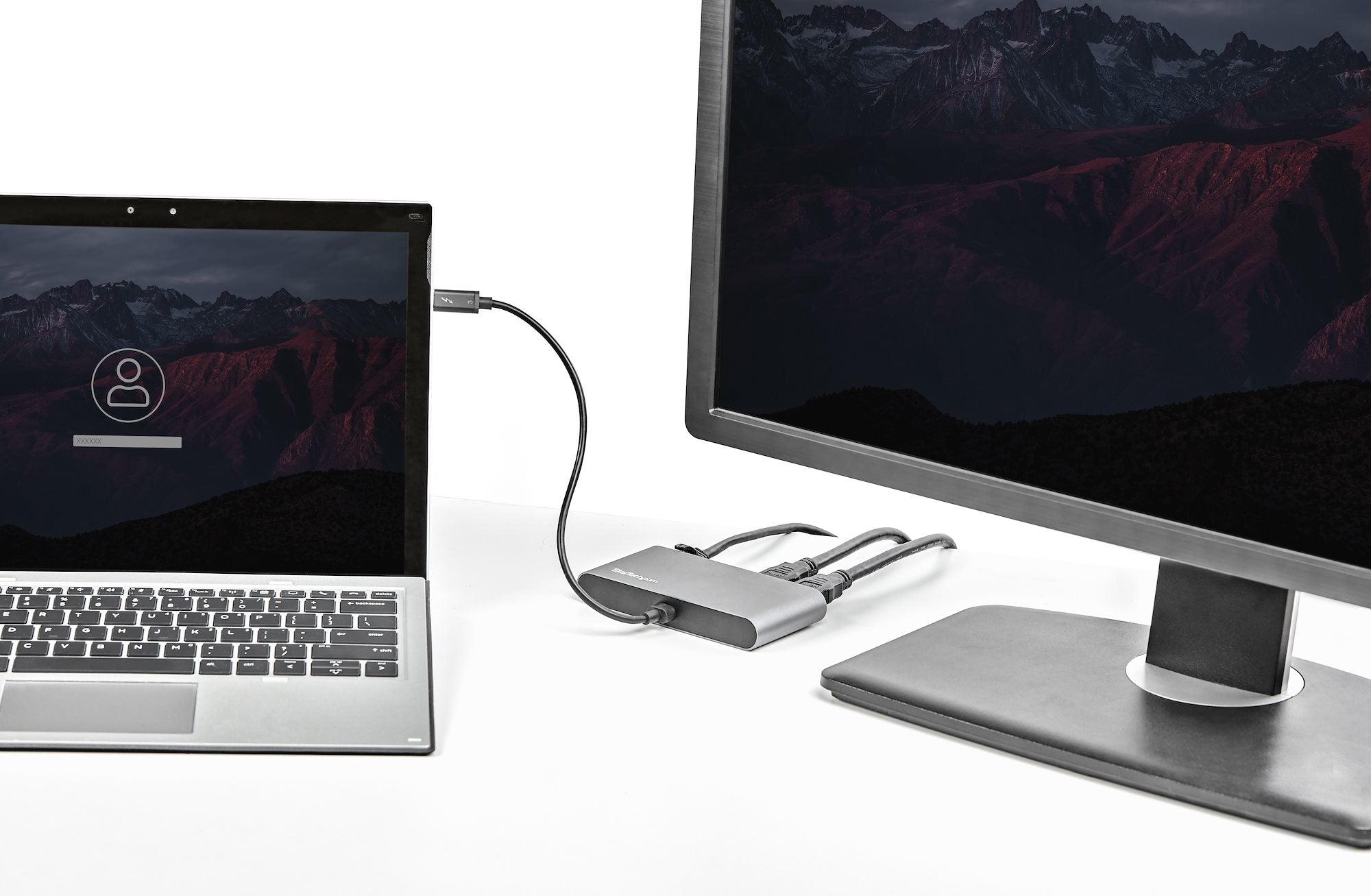 StarTech.com TB3DKM2HDL station d'accueil Avec fil Gris - Image 6