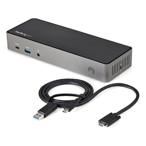 StarTech.com DK31C3HDPD station d'accueil Avec fil USB 3.2 Gen 2 (3.1 Gen 2) Type-C Noir, Gris - Image 1