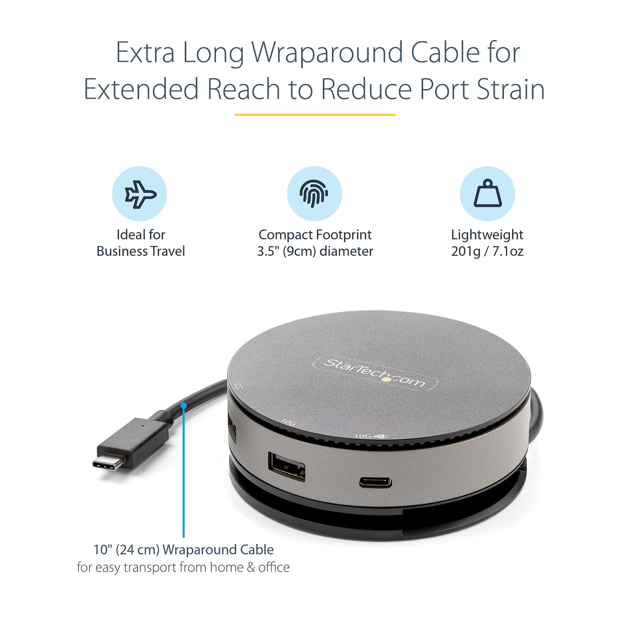 StarTech.com DKT31CHDVCM station d'accueil Avec fil USB 3.2 Gen 2 (3.1 Gen 2) Type-C Noir, Gris - Image 11