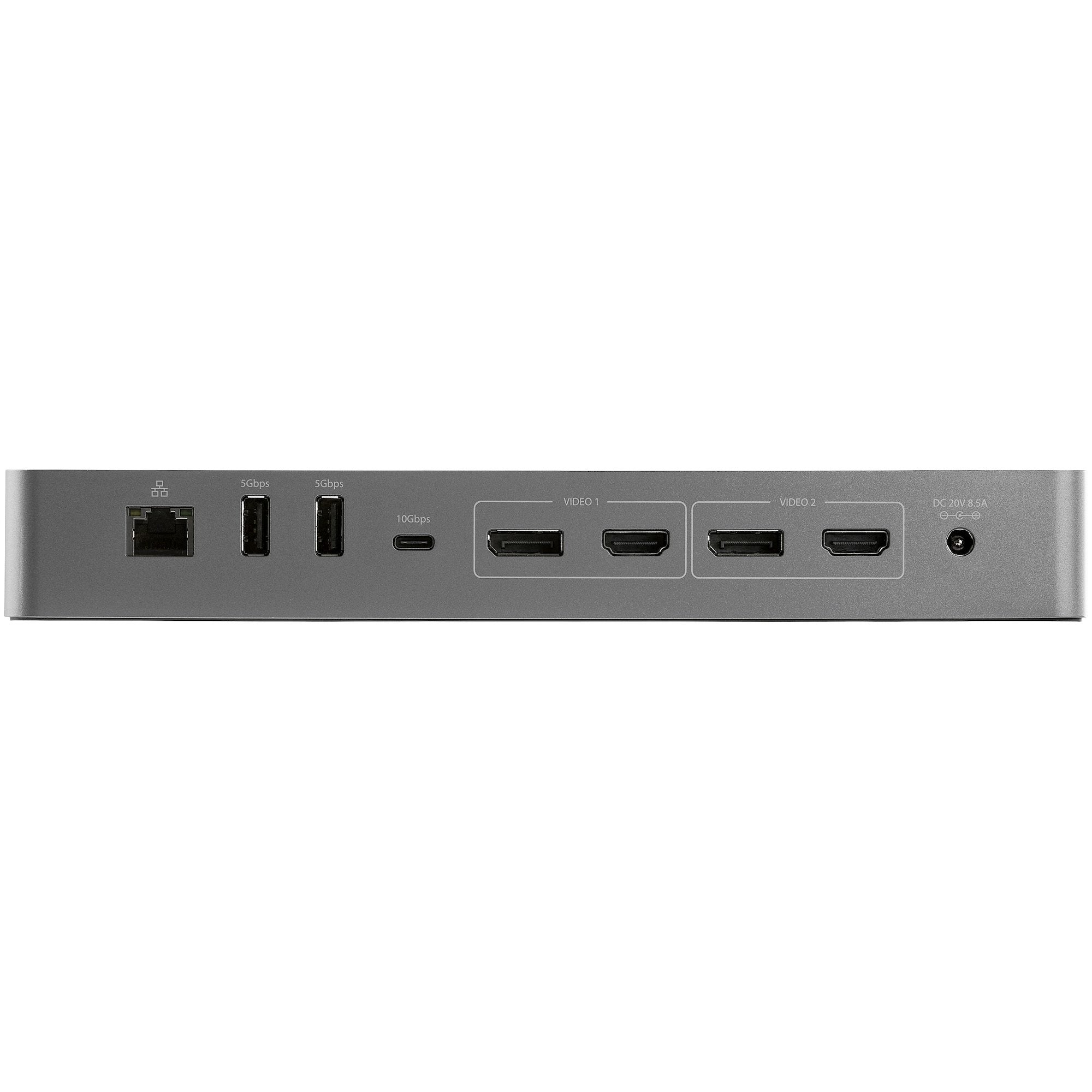 StarTech.com TB3CDK2DH station d'accueil Avec fil Thunderbolt 3 Noir, Argent - Image 4