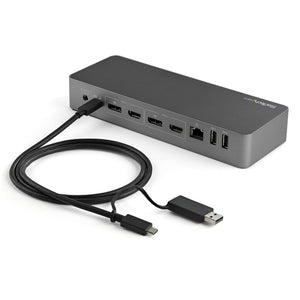 StarTech.com DK30C2DPEP station d'accueil Avec fil USB 3.2 Gen 1 (3.1 Gen 1) Type-C Noir, Gris - Image 2