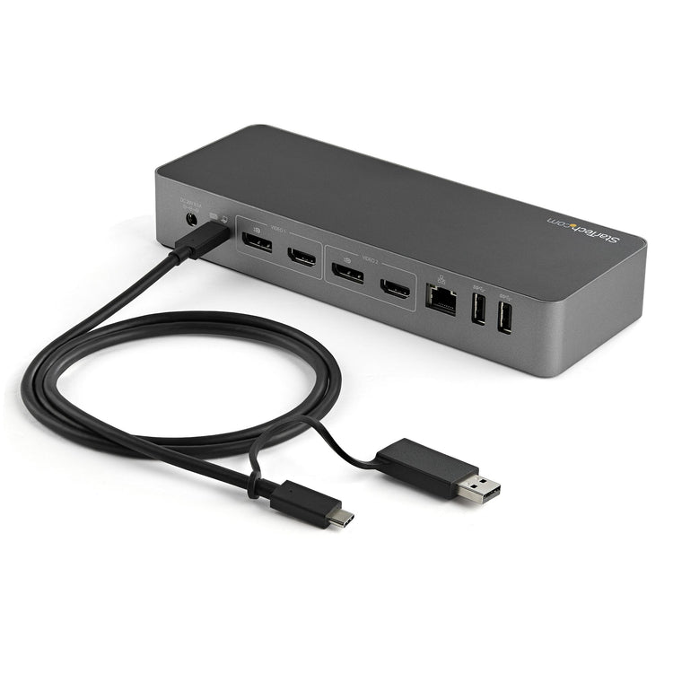 StarTech.com DK30C2DPEP station d'accueil Avec fil USB 3.2 Gen 1 (3.1 Gen 1) Type-C Noir, Gris - Image 2
