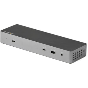 StarTech.com TB3CDK2DH station d'accueil Avec fil Thunderbolt 3 Noir, Argent - Image 1