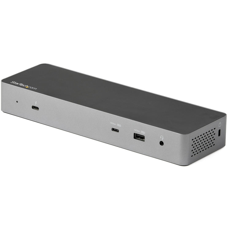 StarTech.com TB3CDK2DH station d'accueil Avec fil Thunderbolt 3 Noir, Argent - Image 1