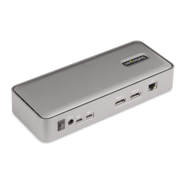 StarTech.com 129N-USBC-KVM-DOCK station d'accueil Avec fil USB 3.2 Gen 2 (3.1 Gen 2) Type-C Argent - Image 2