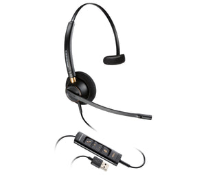 Poly EncorePro 515 Monoaural with USB-A Headset Avec fil Arceau Bureau/Centre d'appels USB Type-A Noir - Image 1