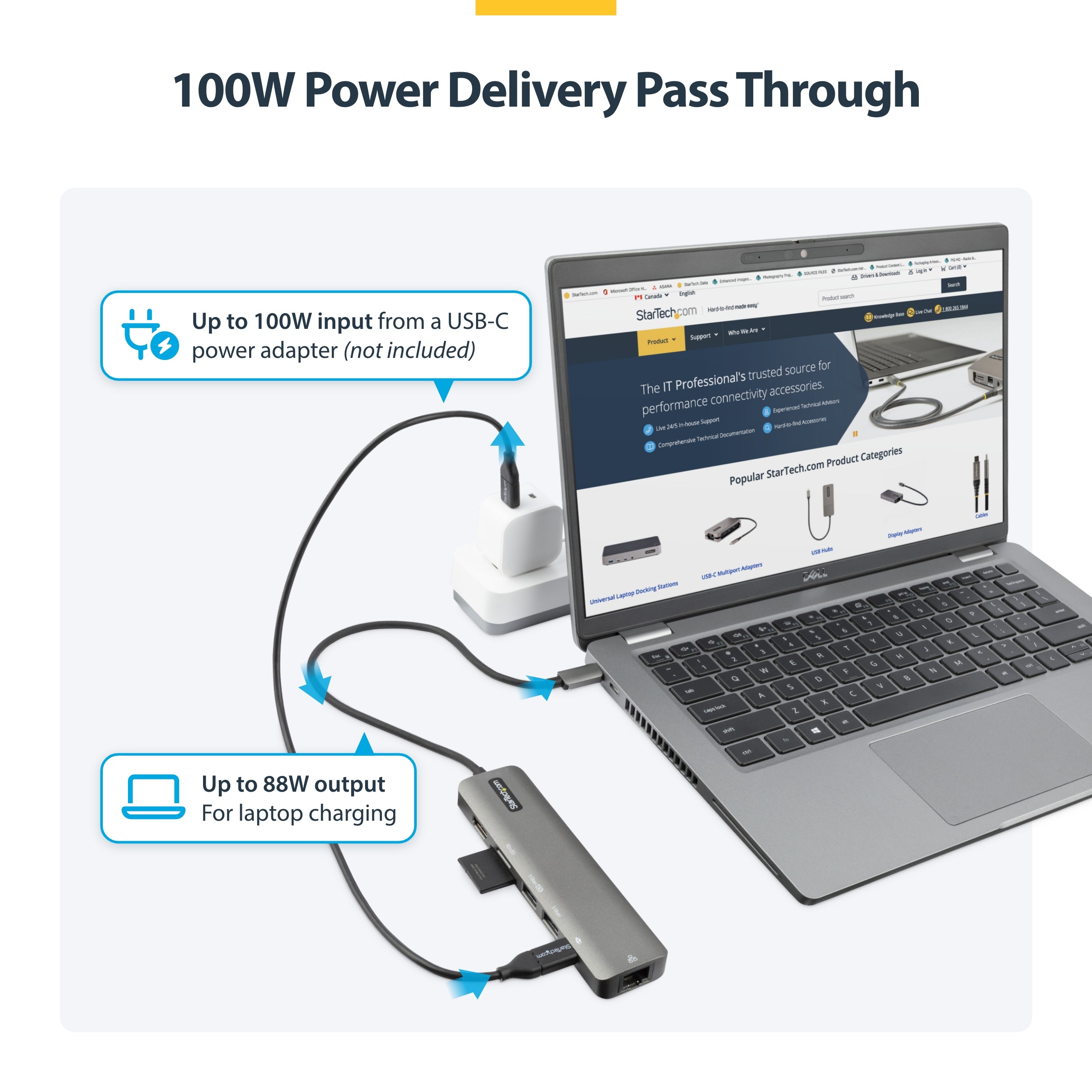 StarTech.com DKT30CHSDPD1 station d'accueil Avec fil USB 3.2 Gen 1 (3.1 Gen 1) Type-C Noir, Gris - Image 10