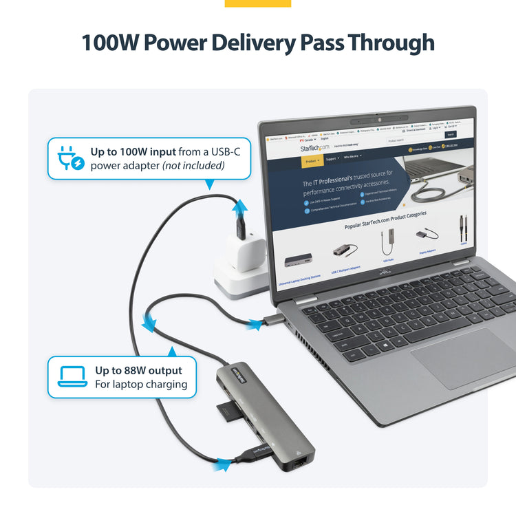 StarTech.com DKT30CHSDPD1 station d'accueil Avec fil USB 3.2 Gen 1 (3.1 Gen 1) Type-C Noir, Gris - Image 10