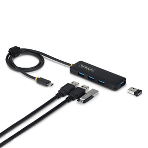 StarTech.com H5C4A-USB-HUB-2 hub & concentrateur USB 3.2 Gen 1 (3.1 Gen 1) Type-C 5000 Mbit/s Noir - Image 1