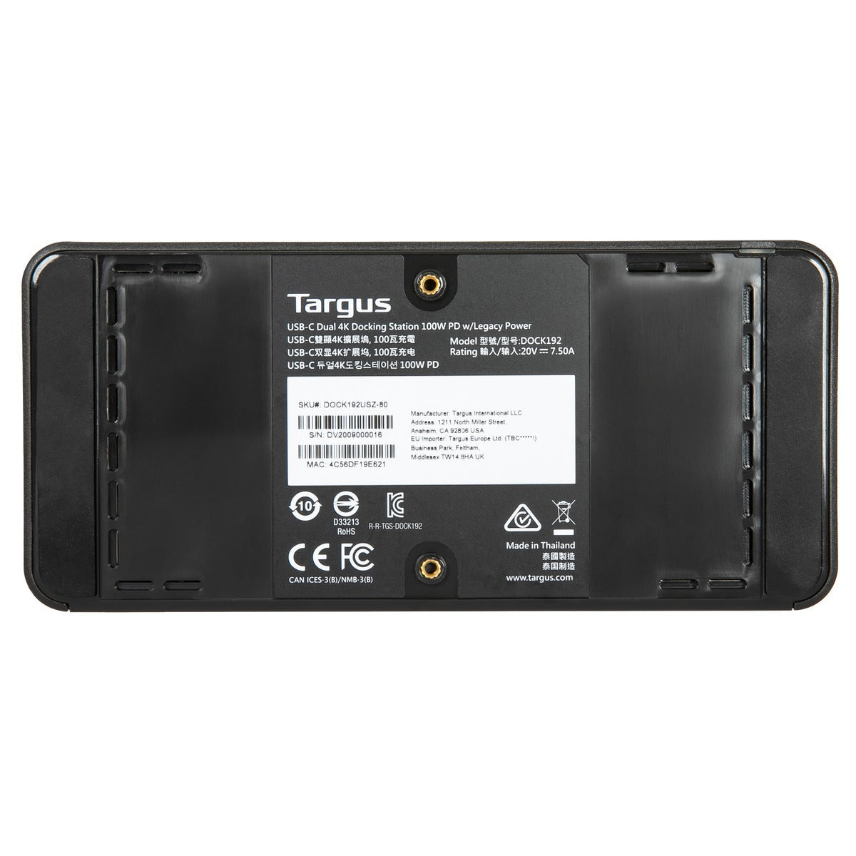 Targus DOCK192USZ station d'accueil USB 3.2 Gen 2 (3.1 Gen 2) Type-C Noir - Image 14