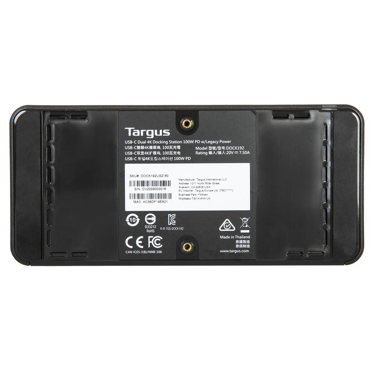 Targus DOCK192USZ station d'accueil USB 3.2 Gen 2 (3.1 Gen 2) Type-C Noir - Image 14