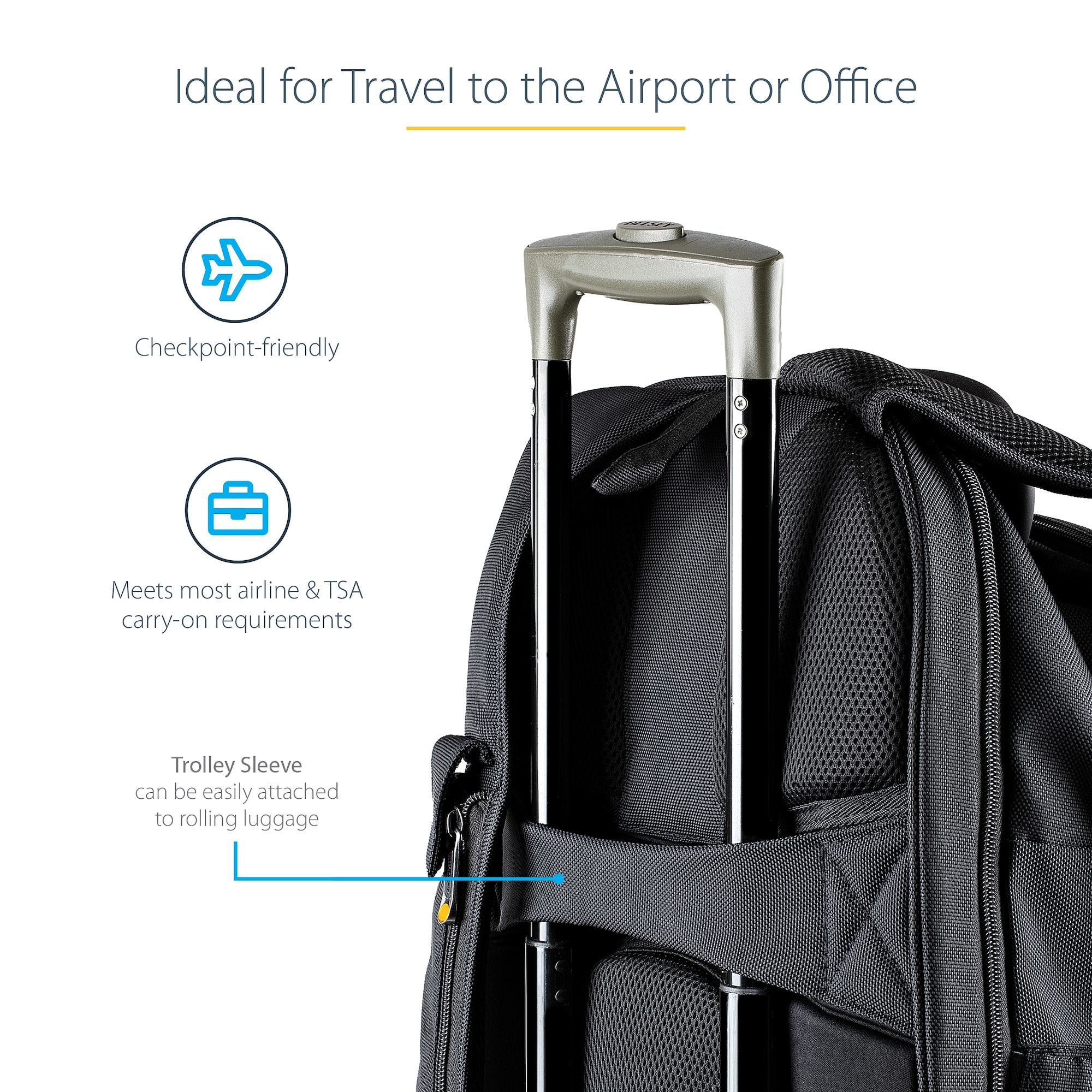 StarTech.com NTBKBAG156 sacoche d'ordinateurs portables 39,6 cm (15.6") Noir - Image 16