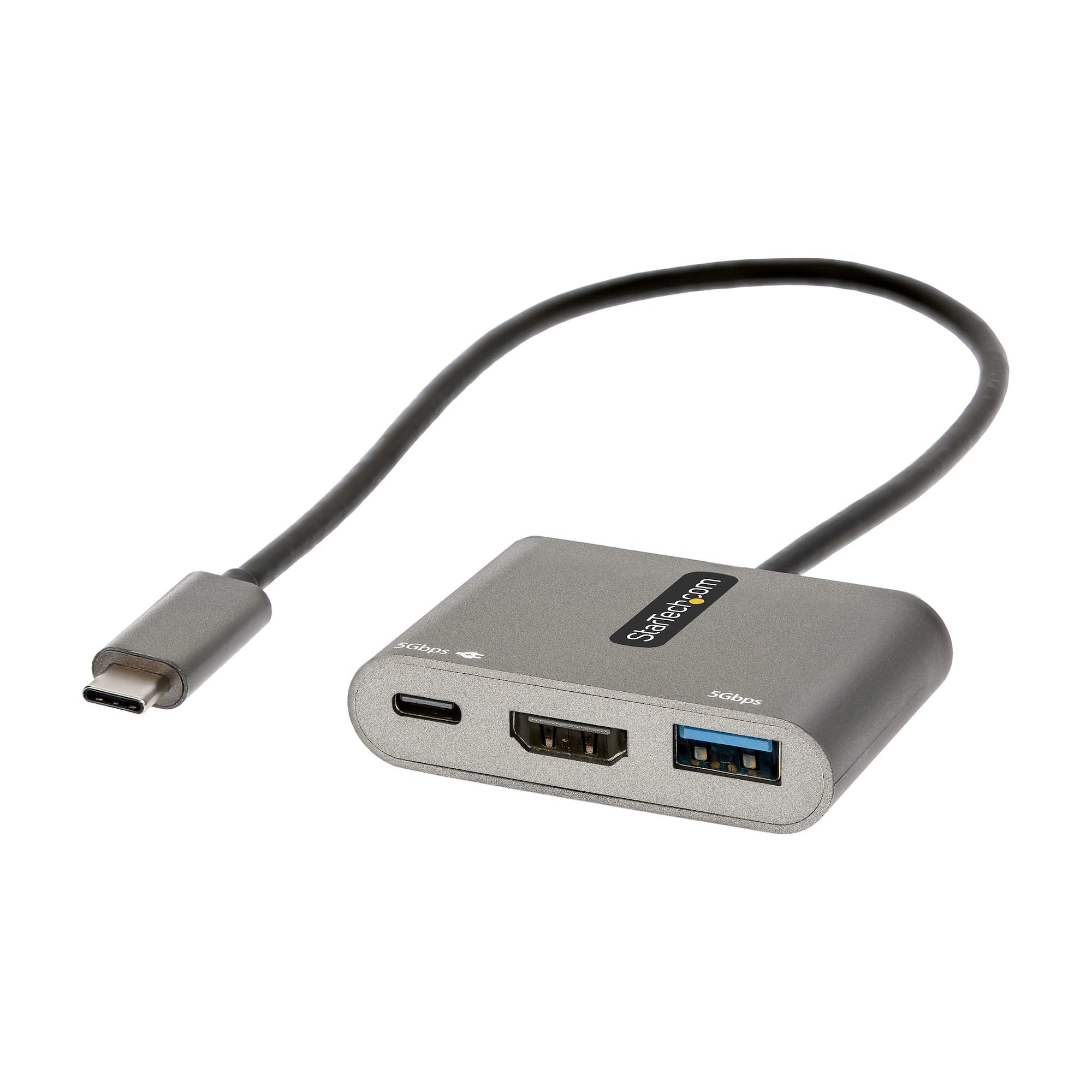 StarTech.com CDP2HDUACP2 station d'accueil Avec fil USB 3.2 Gen 1 (3.1 Gen 1) Type-C Gris - Image 1