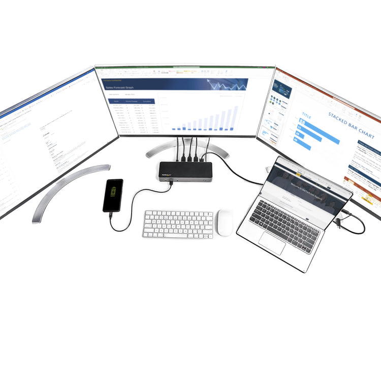 StarTech.com DK31C3HDPD station d'accueil Avec fil USB 3.2 Gen 2 (3.1 Gen 2) Type-C Noir, Gris - Image 15