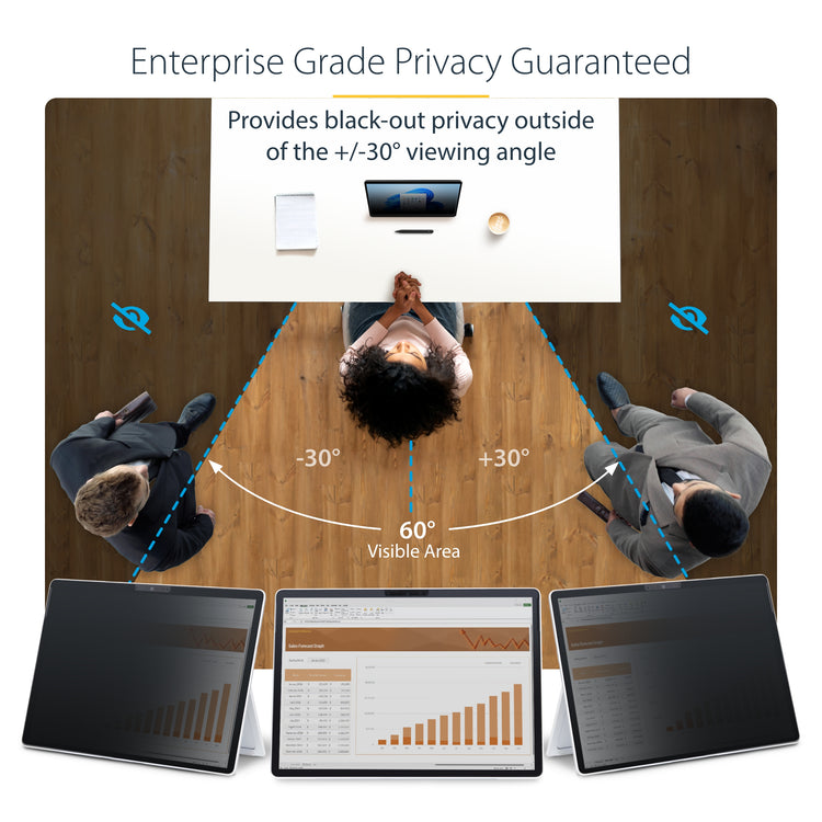 StarTech.com 13SP-PRIVACY-SCREEN filtre anti-reflets pour écran et filtre de confidentialité 33 cm (13") Ordinateur portable Filtre de confidentialité sans bords pour ordinateur - Image 8