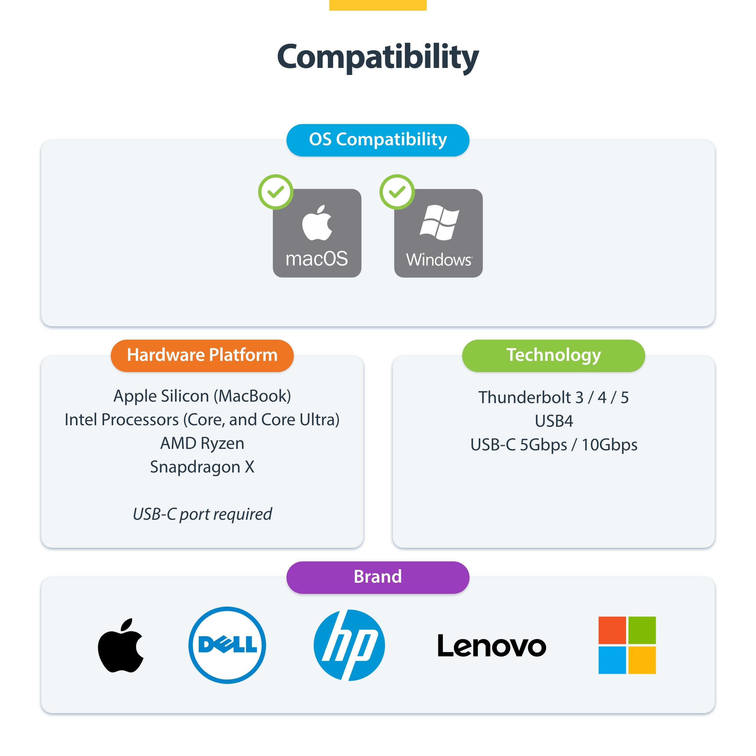 StarTech.com 132N-TB4USB4DOCK station d'accueil Avec fil Thunderbolt 4 Gris - Image 27