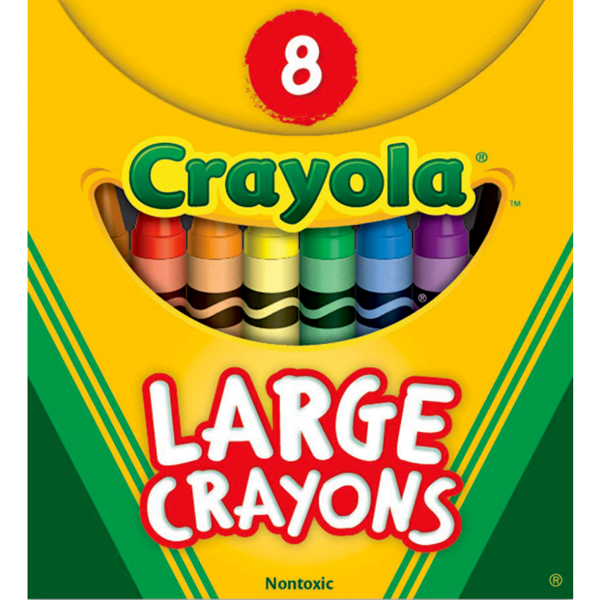 8 Grands Crayons (Anglais Seulement)