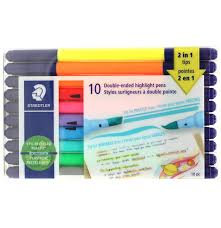 Surligneur à double pointe, Lot de 10