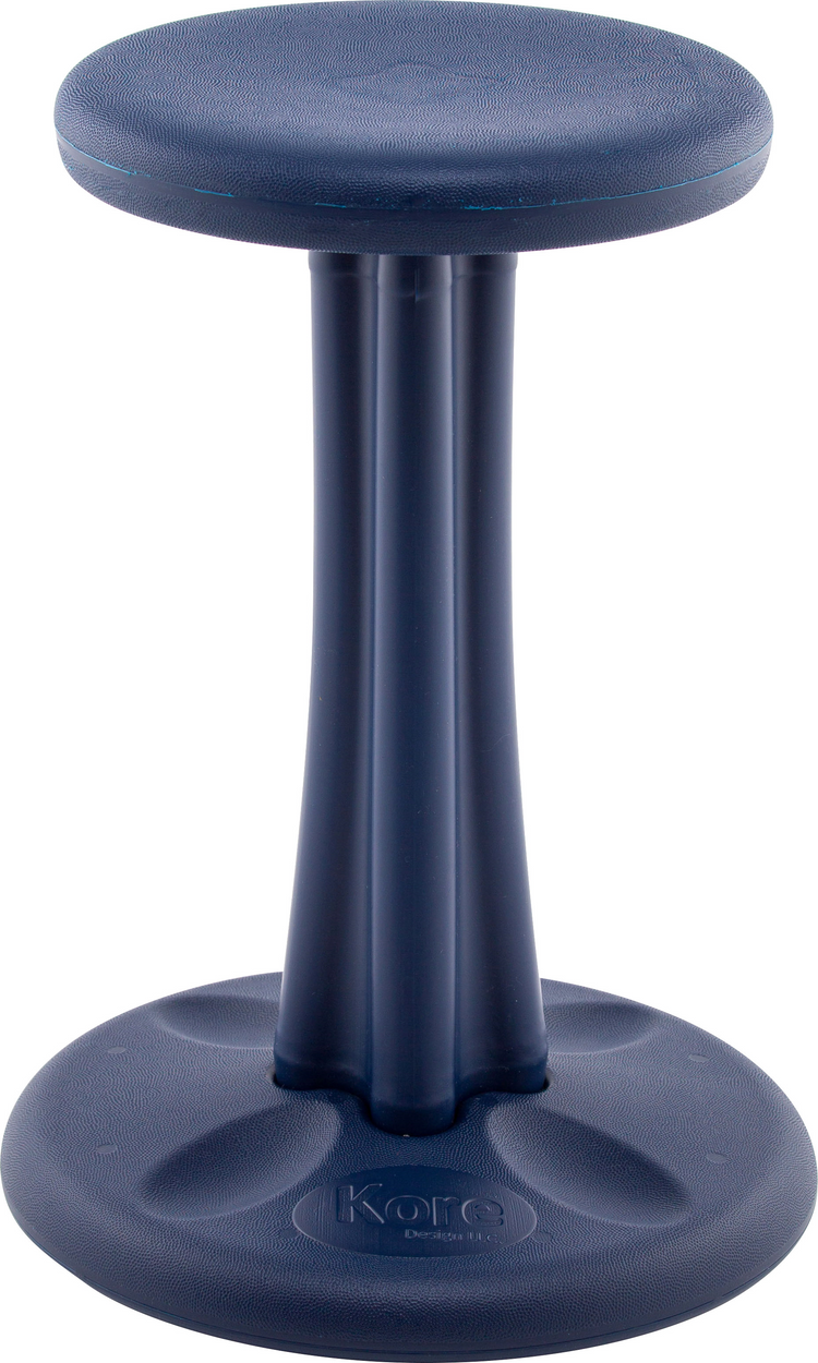 Tabouret oscillant Kore 47 cm, Bleu foncé