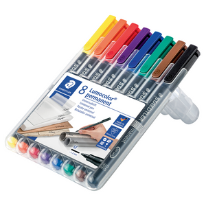 317-WP8 STAEDTLER-Mars Marqueur Édition Limitée Lumocolor Permanent Médium sous carte