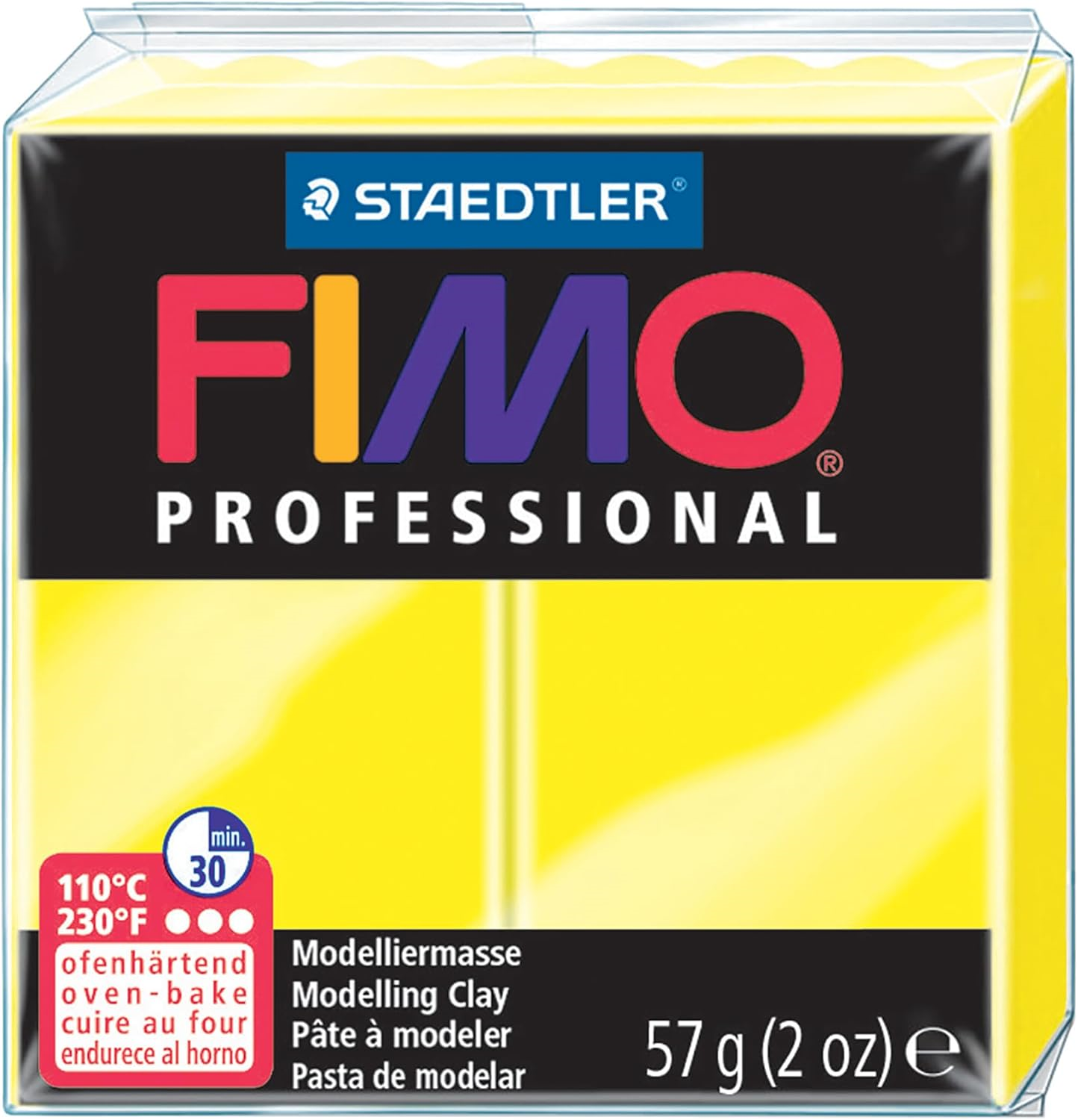 Pâte à modeler Fimo Professionnelle Jaune Citron 57g (2 oz)