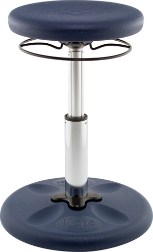 Tabouret oscillant réglable Kore 35-48 cm, Bleu foncé