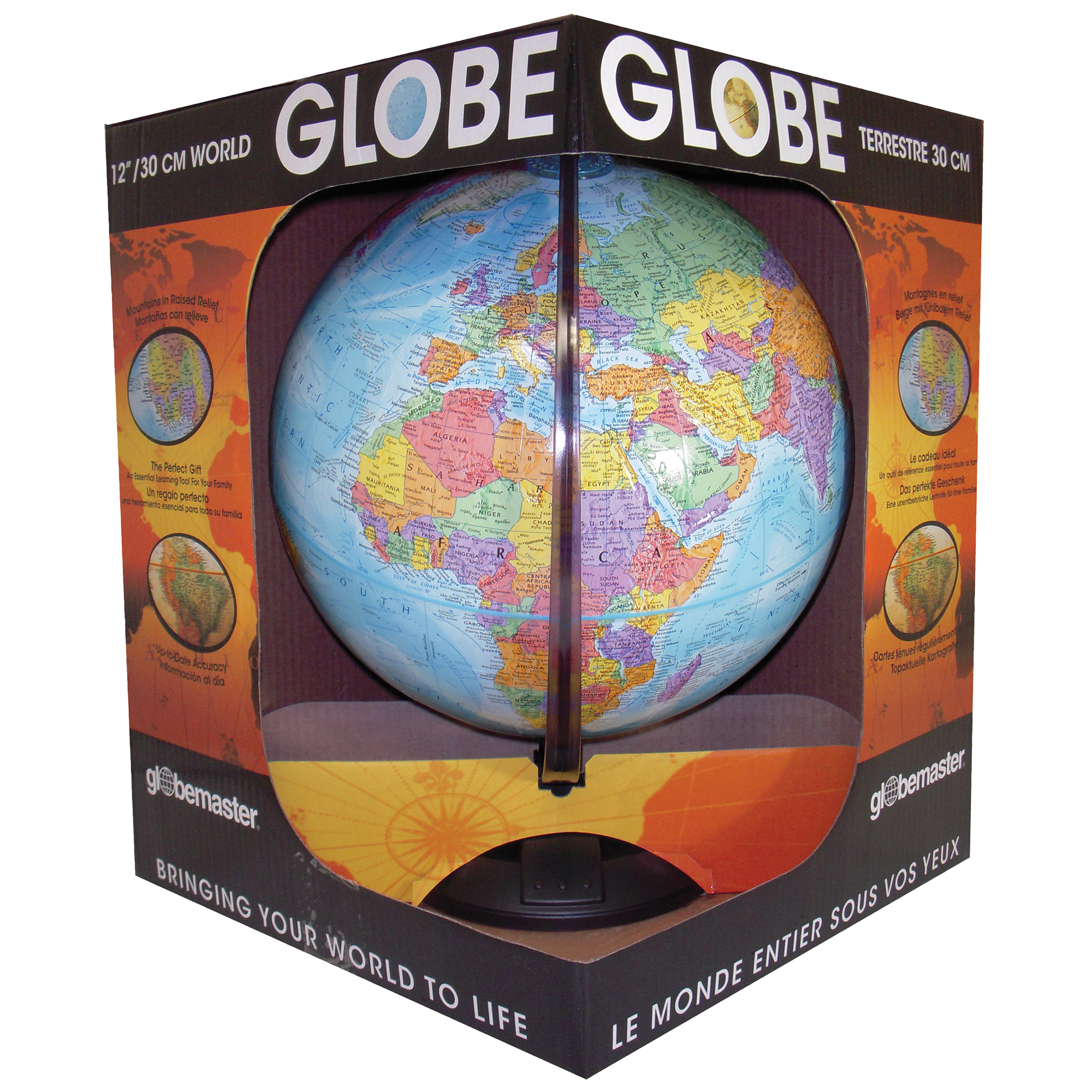 Globemaster - Globe de Bureau Océan Bleu, Diamètre de 12"/30Cm (Anglais)