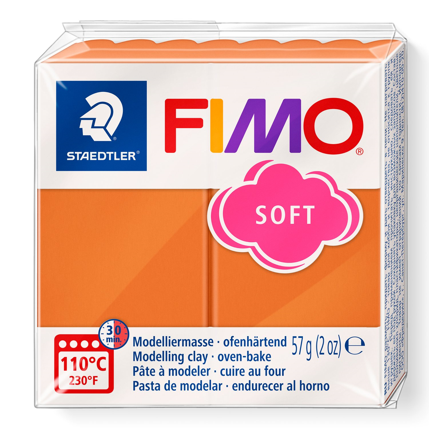 Pâte à modeler Fimo Soft Cognac 57g (2 oz)