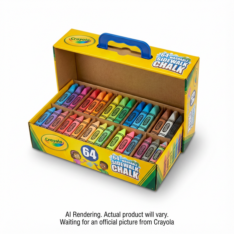 64 bâtons de craie de trottoir
