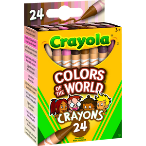 24 Crayons Couleurs du Monde