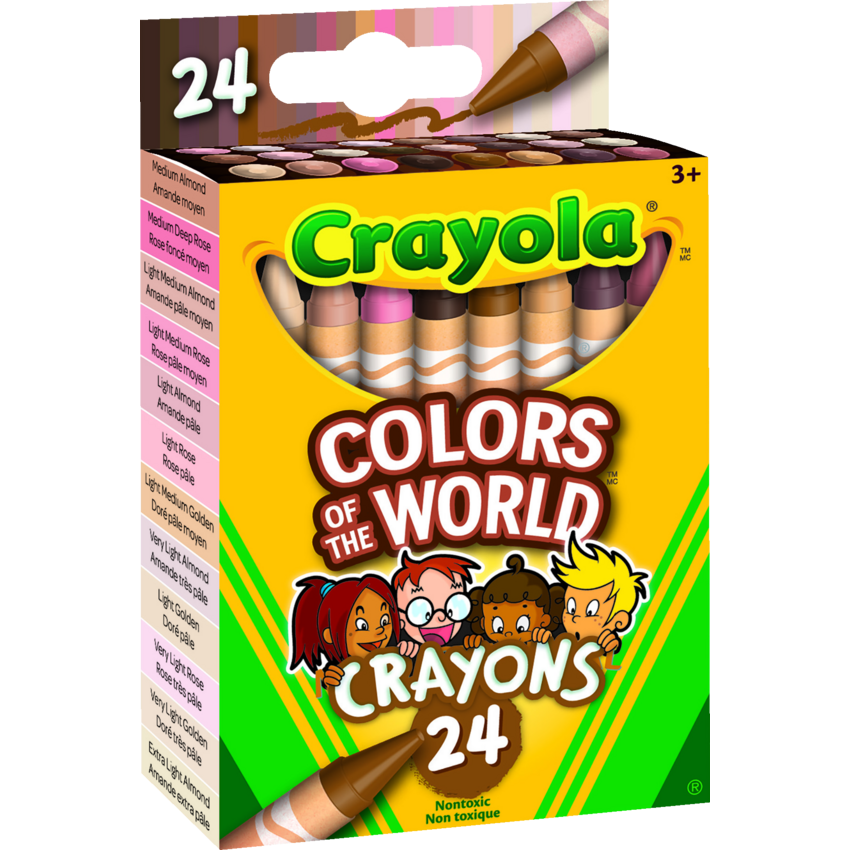 24 Crayons Couleurs du Monde