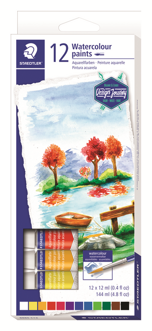8880-C12-02 STAEDTLER-Mars Limited Peinture Aquarelle 12ml AST