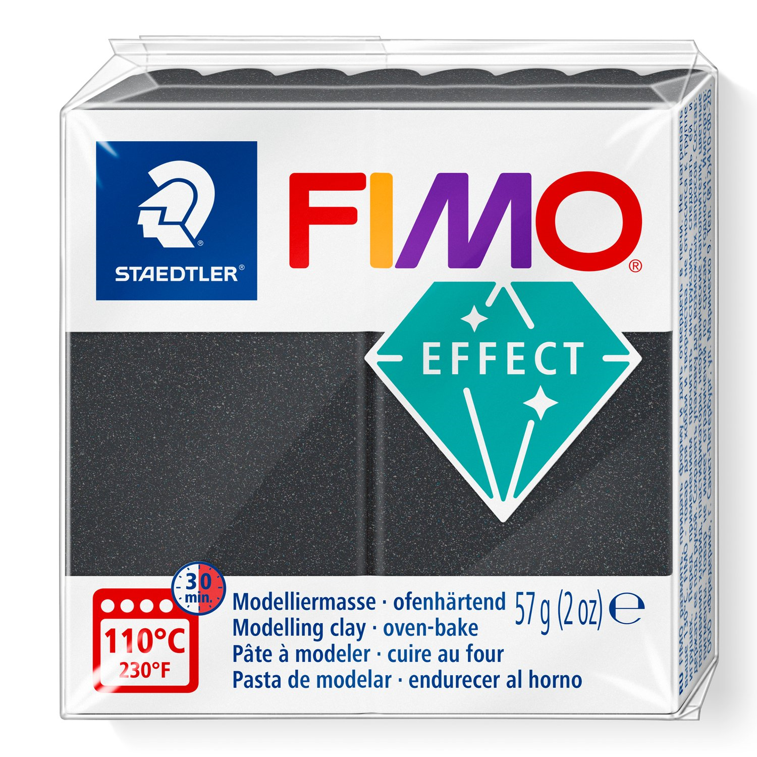 Pâte à modeler Fimo Effect Gris Métallique 57g (2 oz)