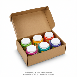 6 pots de peinture de 59 ml – Couleurs vives