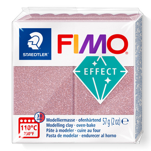 Pâte à modeler Fimo Effet Or Rosé Pailleté 57g (2 oz)