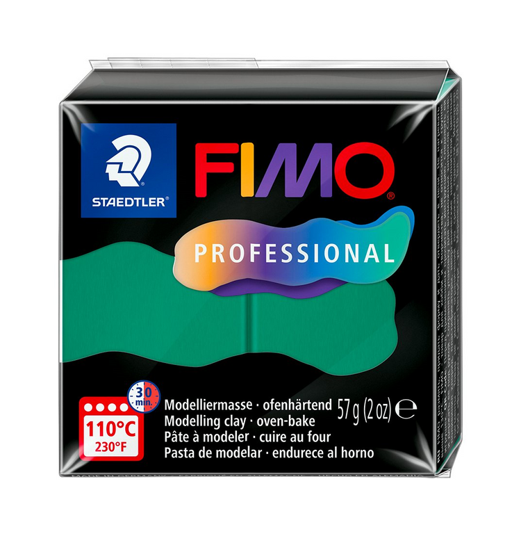 Pâte à modeler Fimo Professionnel Vert Véritable 57g (2 oz)