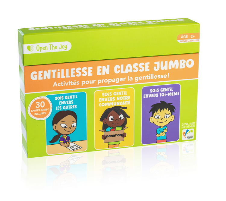 Cartes de gentillesse en classe jumbo - Version française