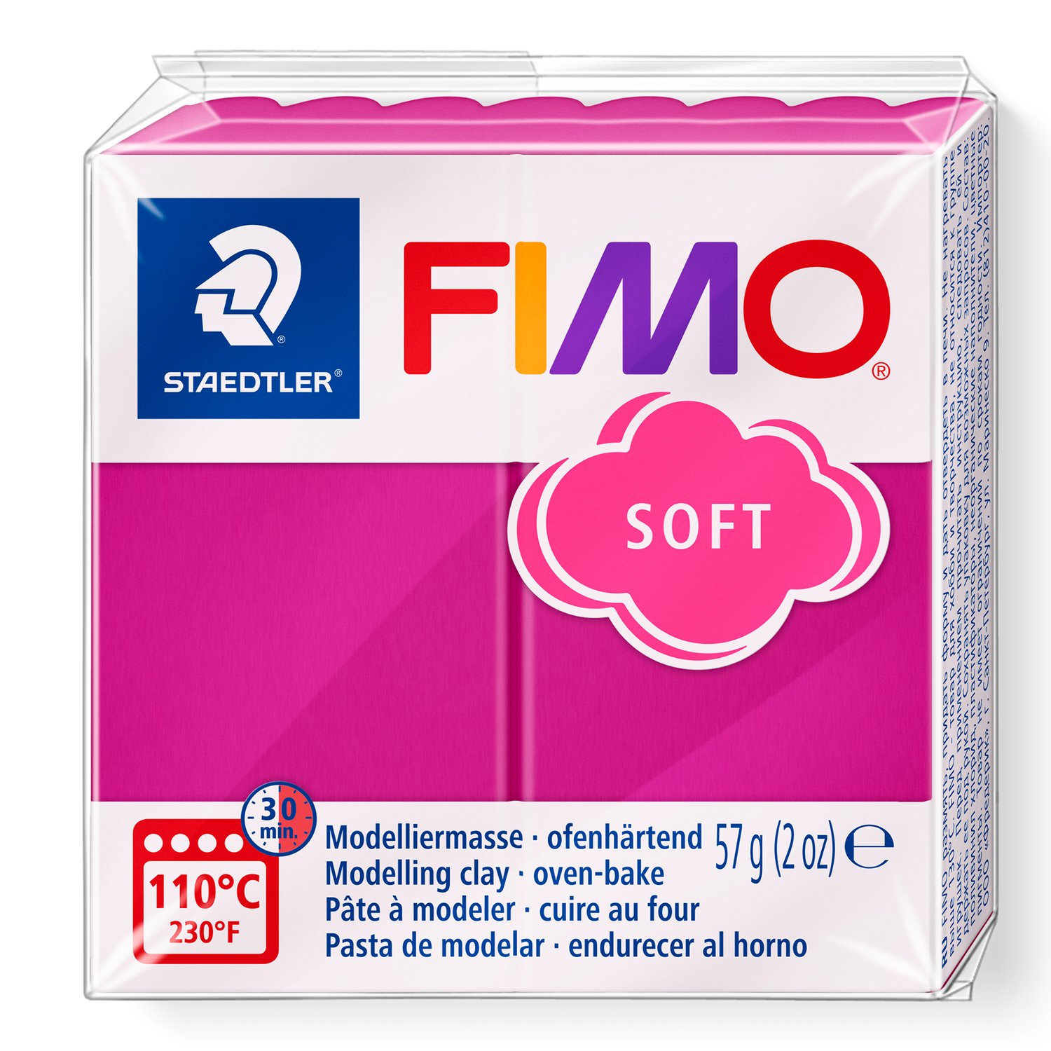 Pâte à modeler Fimo Soft Framboise 57g (2 oz)