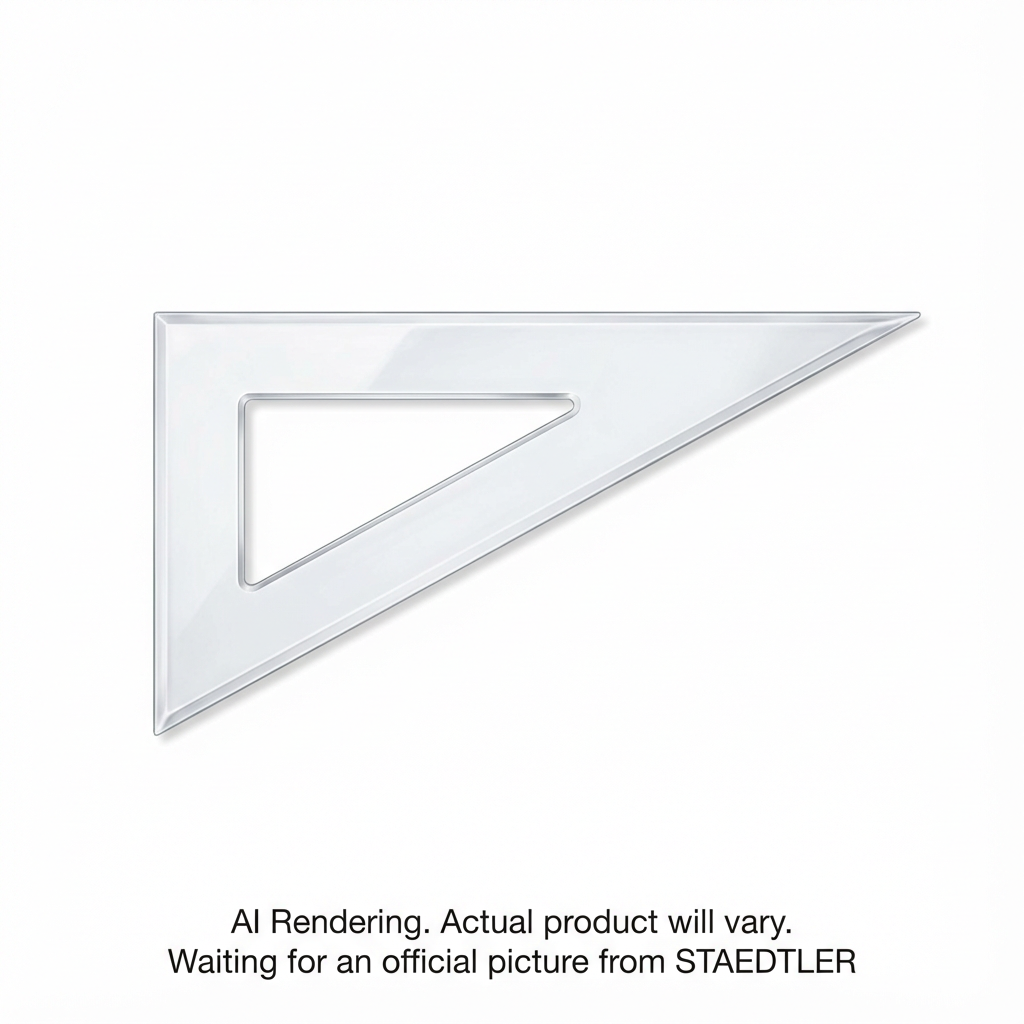 Équerre acrylique transparente 10'' 30/60 hp